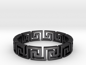 Meandros Ring · 12 Facets in Polished and Bronzed Black Steel: 5 / 49