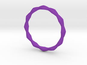 Rhombus Ring S in Purple Processed Versatile Plastic: 9 / 59
