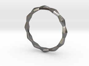 Rhombus Ring S in Polished Nickel Steel: 9 / 59