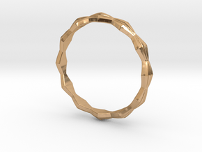 Rhombus Ring S in Polished Bronze: 9 / 59