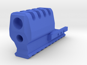 J.W. Frame Mounted Compensator for G17 Airsoft Gun in Blue Smooth Versatile Plastic