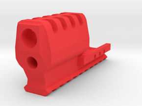 J.W. Frame Mounted Compensator for G17 Airsoft Gun in Red Smooth Versatile Plastic
