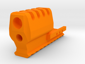 J.W. Frame Mounted Compensator for G17 Airsoft Gun in Orange Smooth Versatile Plastic