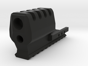 J.W. Frame Mounted Compensator for G17 Airsoft Gun in Black Smooth PA12