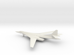 Tupolev Tu-160 in White Natural Versatile Plastic: 1:400
