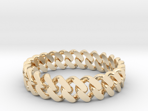 Catena Ring · 24 Links in 14k Gold Plated Brass: 7 / 54