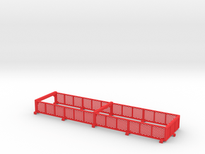1/64 34' Silage Trailer Extensions in Red Smooth Versatile Plastic