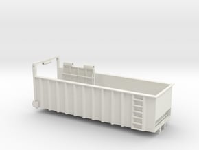 1/64 24' Truck Mount Silage Bed in White Natural Versatile Plastic