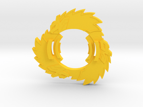 Beyblade Pierce Hedgehog | Anime Attack Ring in Yellow Processed Versatile Plastic