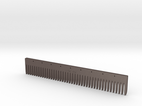 Comb Ruler in Polished Bronzed Silver Steel