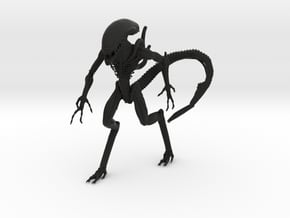 Alien - Warrior Drone - Standing in Black Natural Versatile Plastic