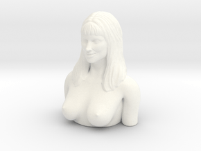 Nude Bust 2 in White Processed Versatile Plastic