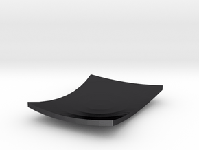 Accessory Dish in Polished and Bronzed Black Steel