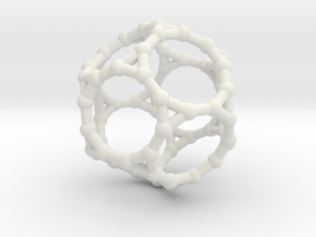 Truncated dodecahedron in White Natural Versatile Plastic