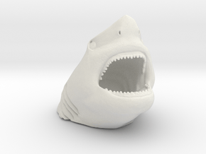 Jaws - Shark for Oxygen Tank in White Natural Versatile Plastic