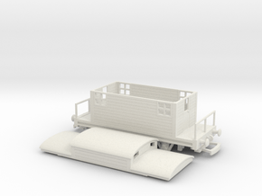 HO/OO Sodor Lines Caboose v1 Bachmann in White Natural Versatile Plastic