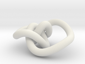 Torus Knot 2 in White Natural Versatile Plastic