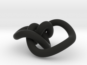 Torus Knot 2 in Black Smooth Versatile Plastic