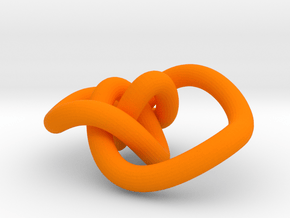 Torus Knot 2 in Orange Smooth Versatile Plastic