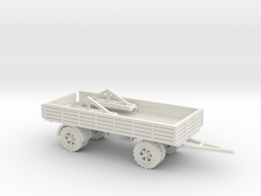 1/144 Italian tank transport trailer in White Natural Versatile Plastic