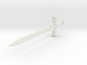 Mastersword Miniature in White Natural Versatile Plastic