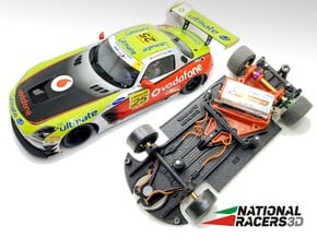 3D Chassis - Scaleauto Mercedes SLS GT3 (AW_RT3) in Black PA12