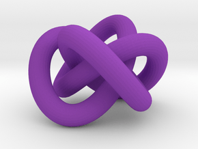 Torus Knot 3 in Purple Smooth Versatile Plastic