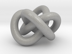 Torus Knot 3 in Aluminum