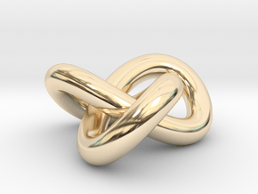 Torus Knot 1 in 14k Gold Plated Brass