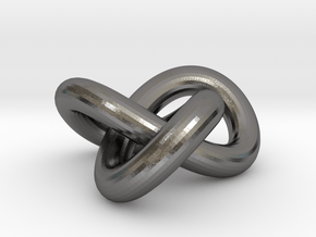 Torus Knot 1 in Processed Stainless Steel 316L (BJT)