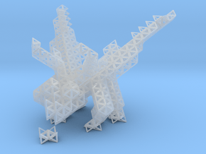Tetrahedral dragon guarding her egg in Accura 60: Extra Small