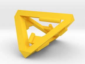TetraGenius SPACEBricks (Building toy) in Yellow Smooth Versatile Plastic: Small