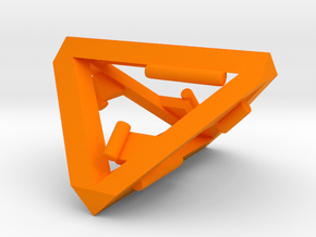 TetraGenius SPACEBricks (Building toy) in Orange Smooth Versatile Plastic: Small