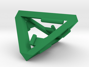 TetraGenius SPACEBricks (Building toy) in Green Smooth Versatile Plastic: Small