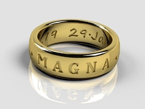Sir Francis Drake Ring (Uncharted 3) in Polished Brass: 10 / 61.5