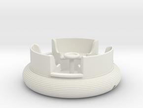 rafting boat (version 1) in White Natural Versatile Plastic: 1:87 - HO