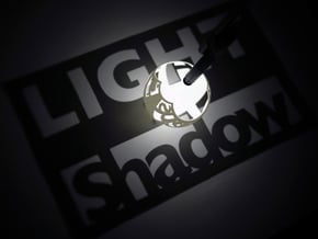 LIGHT Shadow (stereographic projection) in White Natural Versatile Plastic