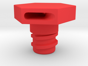 Intake Face Bolt (Left) in Red Smooth Versatile Plastic
