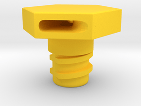 Intake Face Bolt (Left) in Yellow Smooth Versatile Plastic