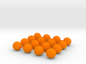 Light shots (x16) stl Available for download in Orange Smooth Versatile Plastic