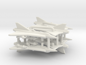 J 35D Draken (Loaded) in White Natural Versatile Plastic: 1:700