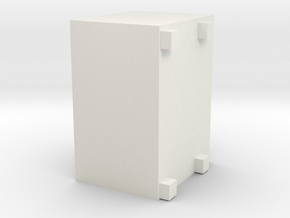 1/64 W.H.O. Tub Grinder- Control box in White Natural Versatile Plastic