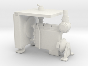 1/64 W.H.O. Tub Grinder- Engine in White Natural Versatile Plastic