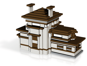 Minecraft Big Modern House in Natural Full Color Sandstone