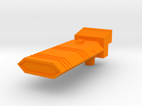 Impactor Gun for G1 Quake Transformers in Orange Processed Versatile Plastic