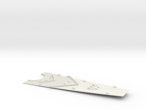 1/350 Super Alsace (Hypothetical) Foredeck Front in White Natural Versatile Plastic