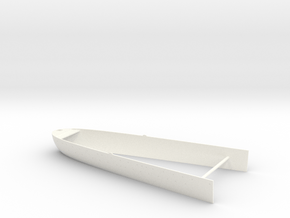 1/350 Super Alsace (Hypothetical) Stern in White Smooth Versatile Plastic