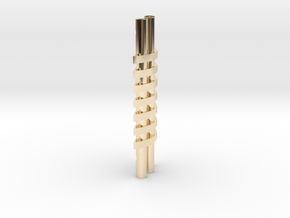 FCCE Cyrstal Chamber Fin Part 3 in 14k Gold Plated Brass