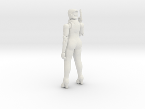 Haydee cyborg girl 100mm figure scifi games in White Natural Versatile Plastic