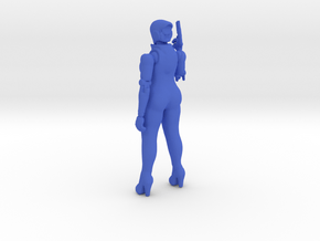 Haydee cyborg girl 100mm figure scifi games in Blue Smooth Versatile Plastic